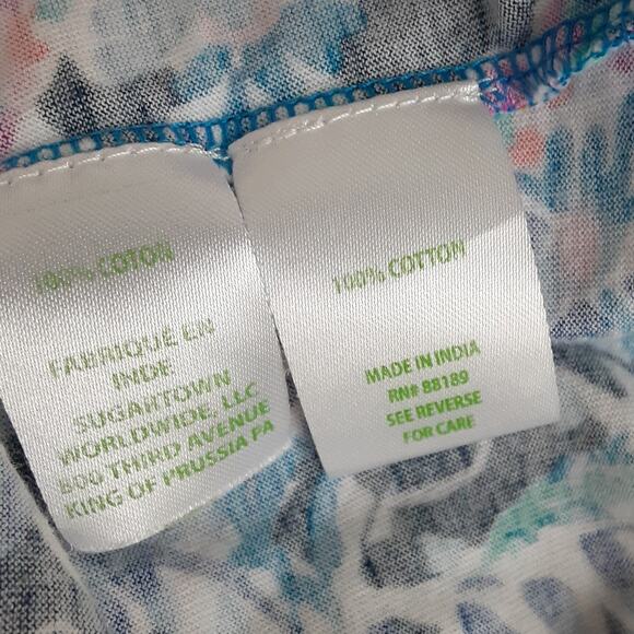 Lilly Pulitzer Loro Swing Dress Tiered High Tide Navy Sea Baby Doll Womens S - Picture 8 of 11